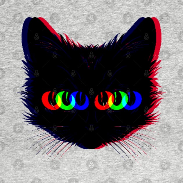 Trippy Cat by Indieteesandmerch